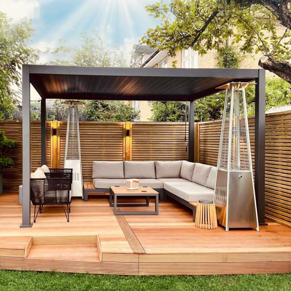 Titan Free Standing 4.0*3.0M Rectangular Manually Operated Pergola