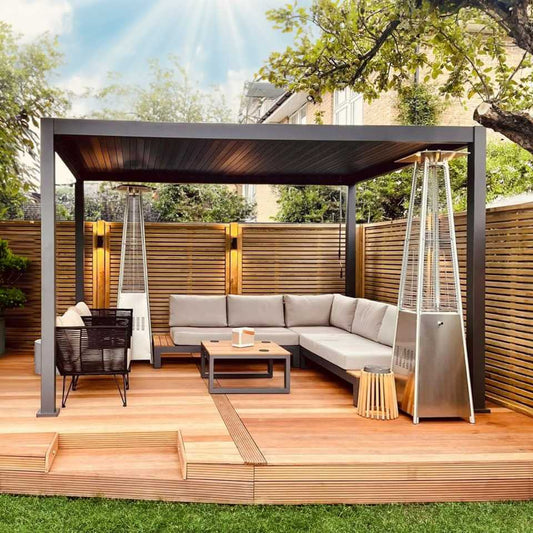 Titan Free Standing 4.0*3.0M Rectangular Manually Operated Pergola