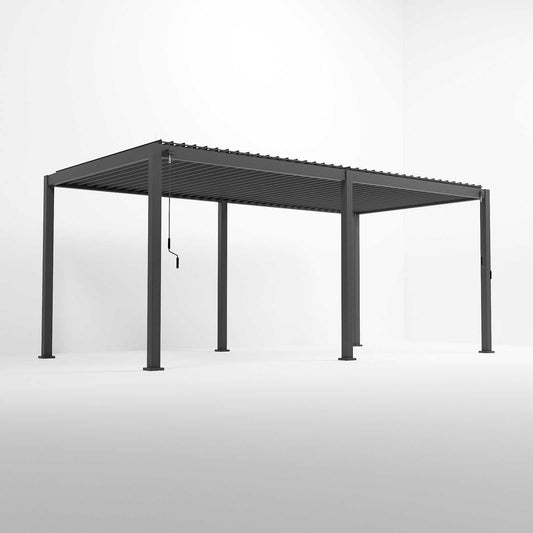 Titan Free Standing 6.0*3.0M Rectangular Manually Operated Pergola