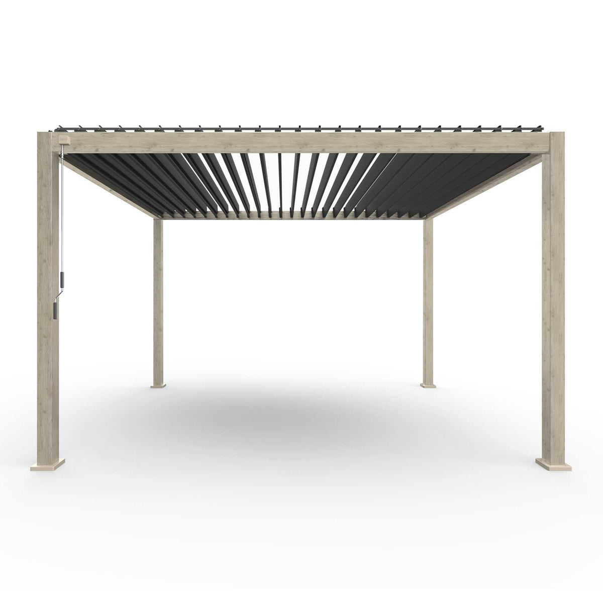 Titan Free Standing 4.0*3.0M Rectangular Manually Operated Pergola (Wood Look)