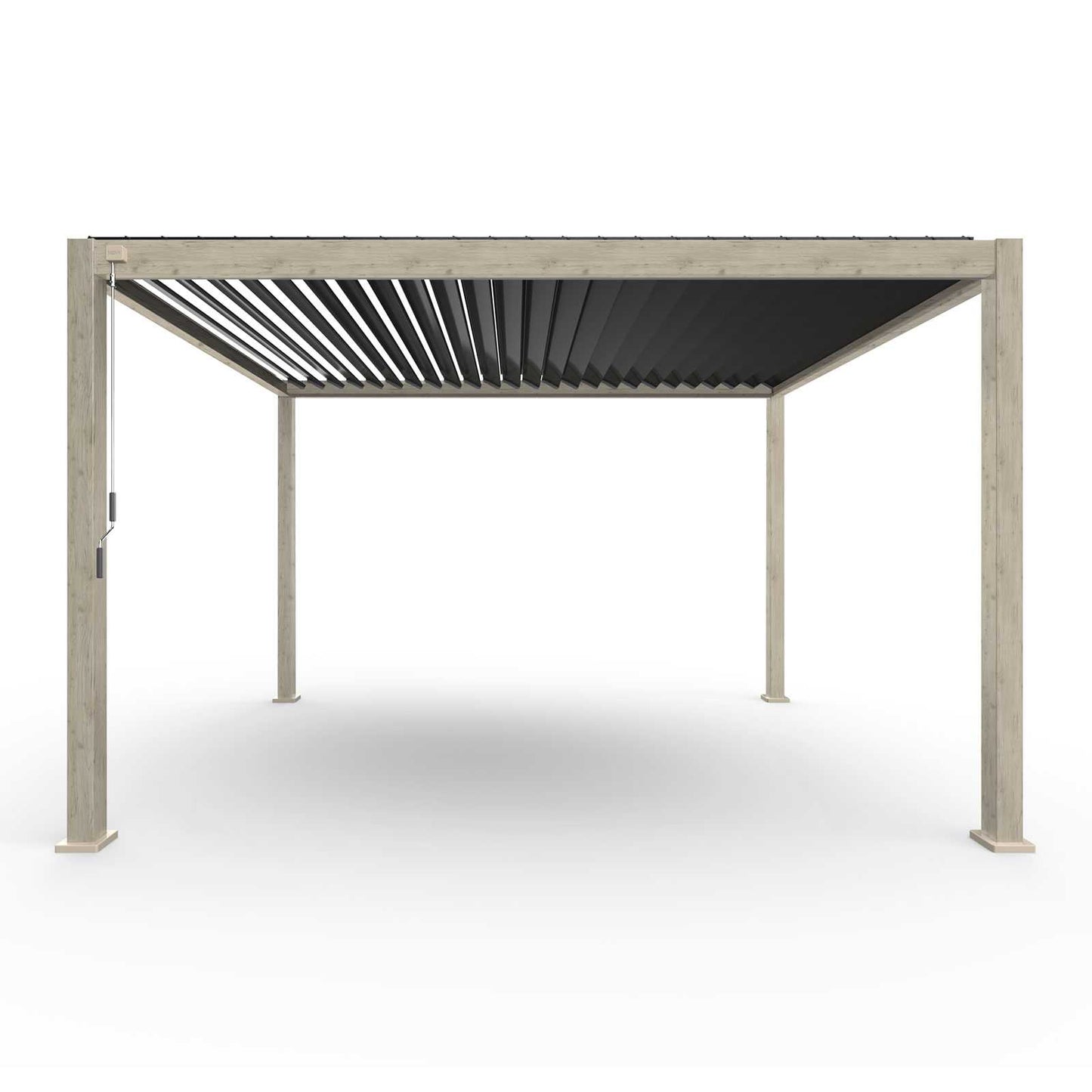 Titan Free Standing 4.0*3.0M Rectangular Manually Operated Pergola (Wood Look)