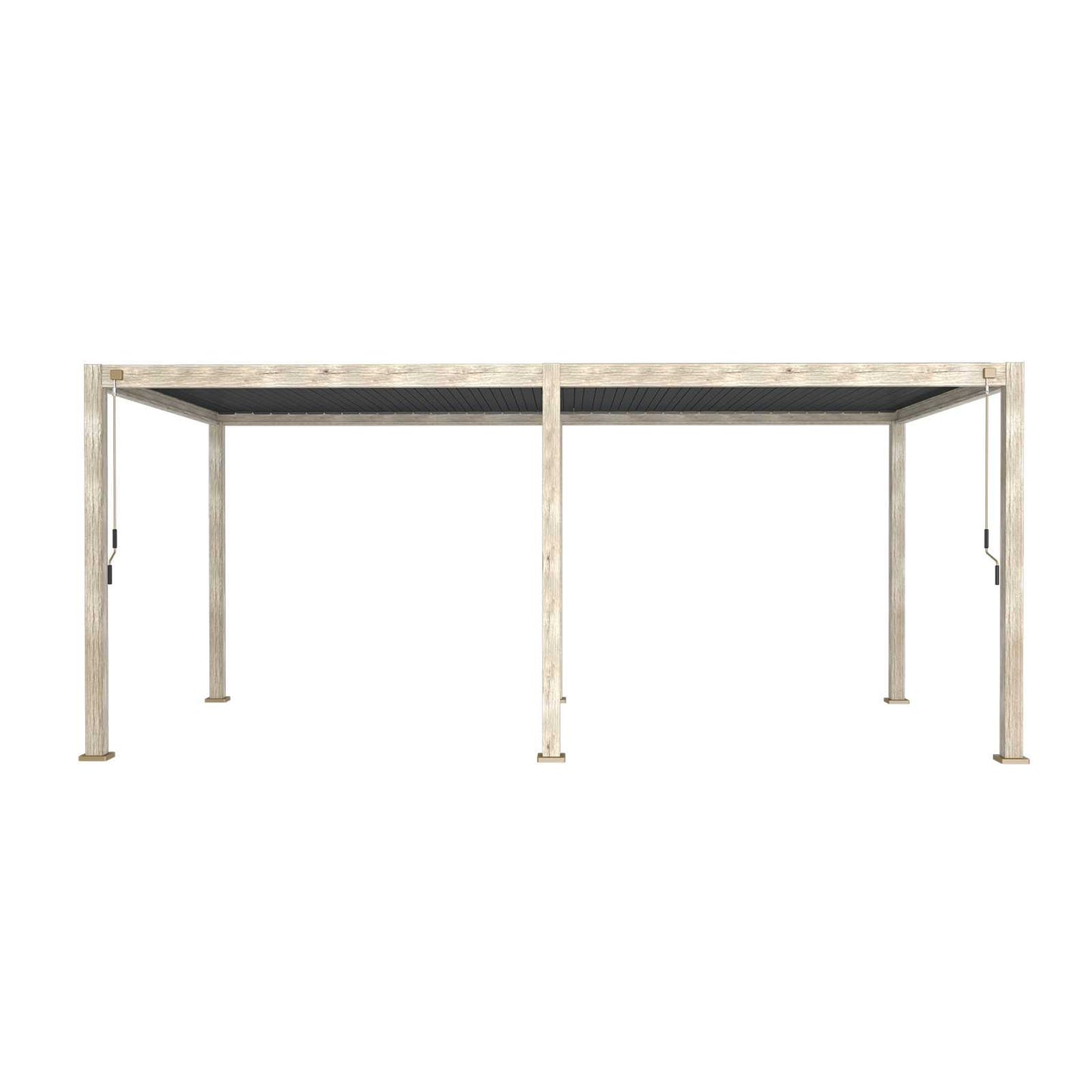 Titan Free Standing 6.0*3.0M Rectangular Manually Operated Pergola (Wood Look)