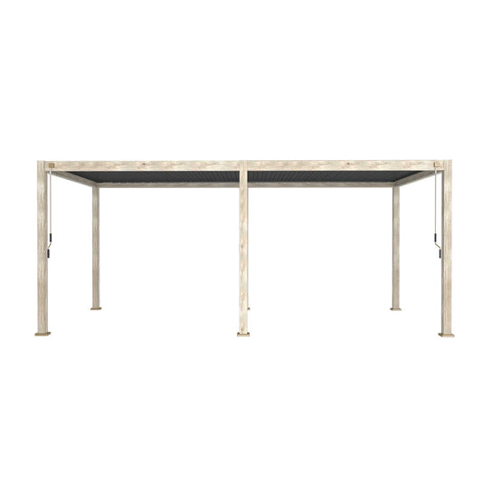 Titan Free Standing 6.0*3.0M Rectangular Manually Operated Pergola (Wood Look)