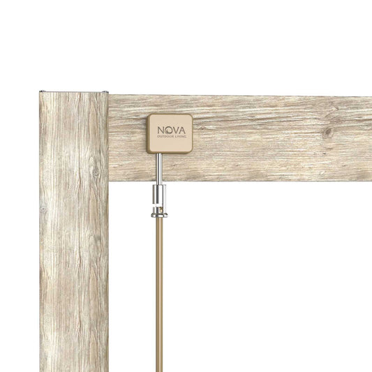 Titan Free Standing 6.0*3.0M Rectangular Manually Operated Pergola (Wood Look)