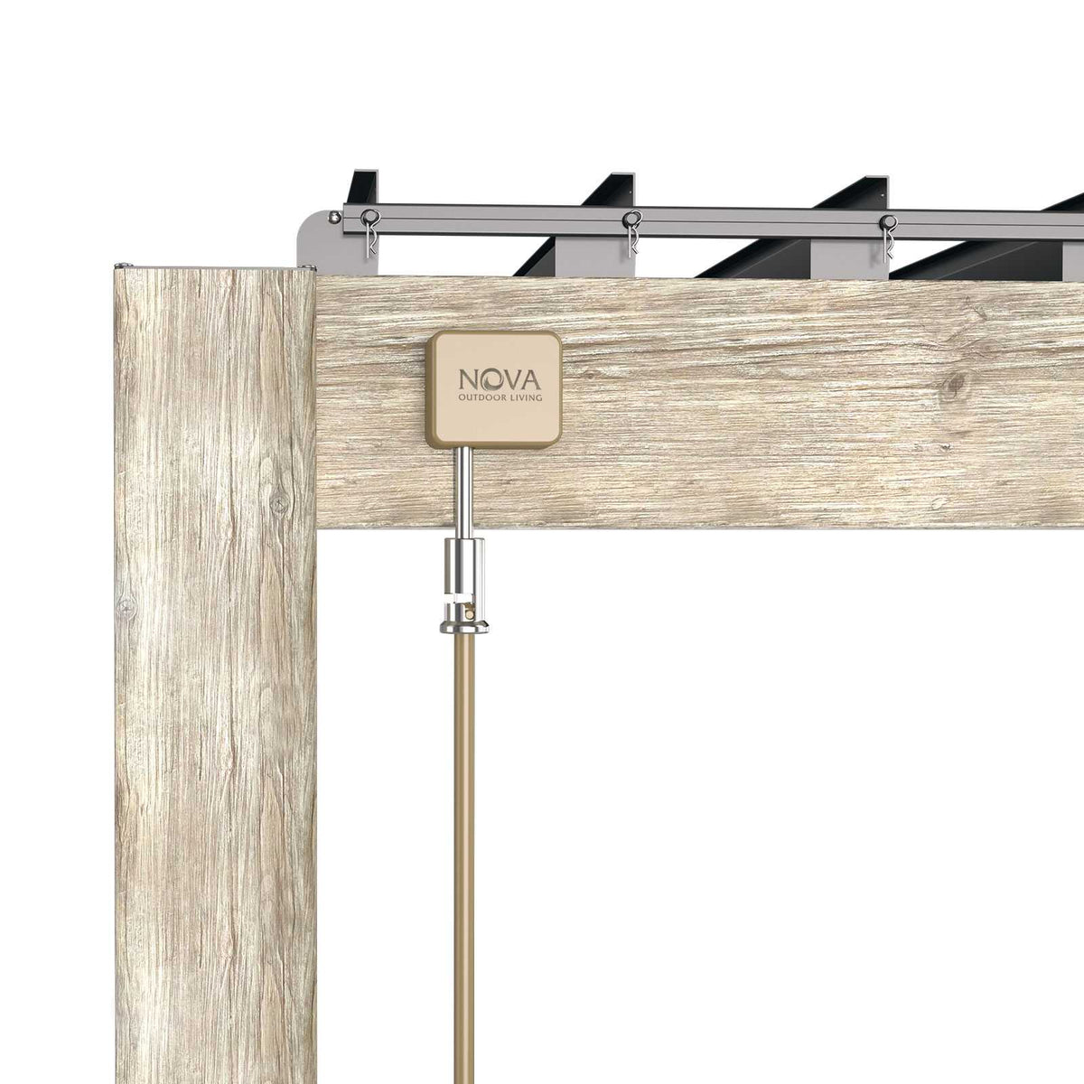 Titan Free Standing 6.0*3.0M Rectangular Manually Operated Pergola (Wood Look)