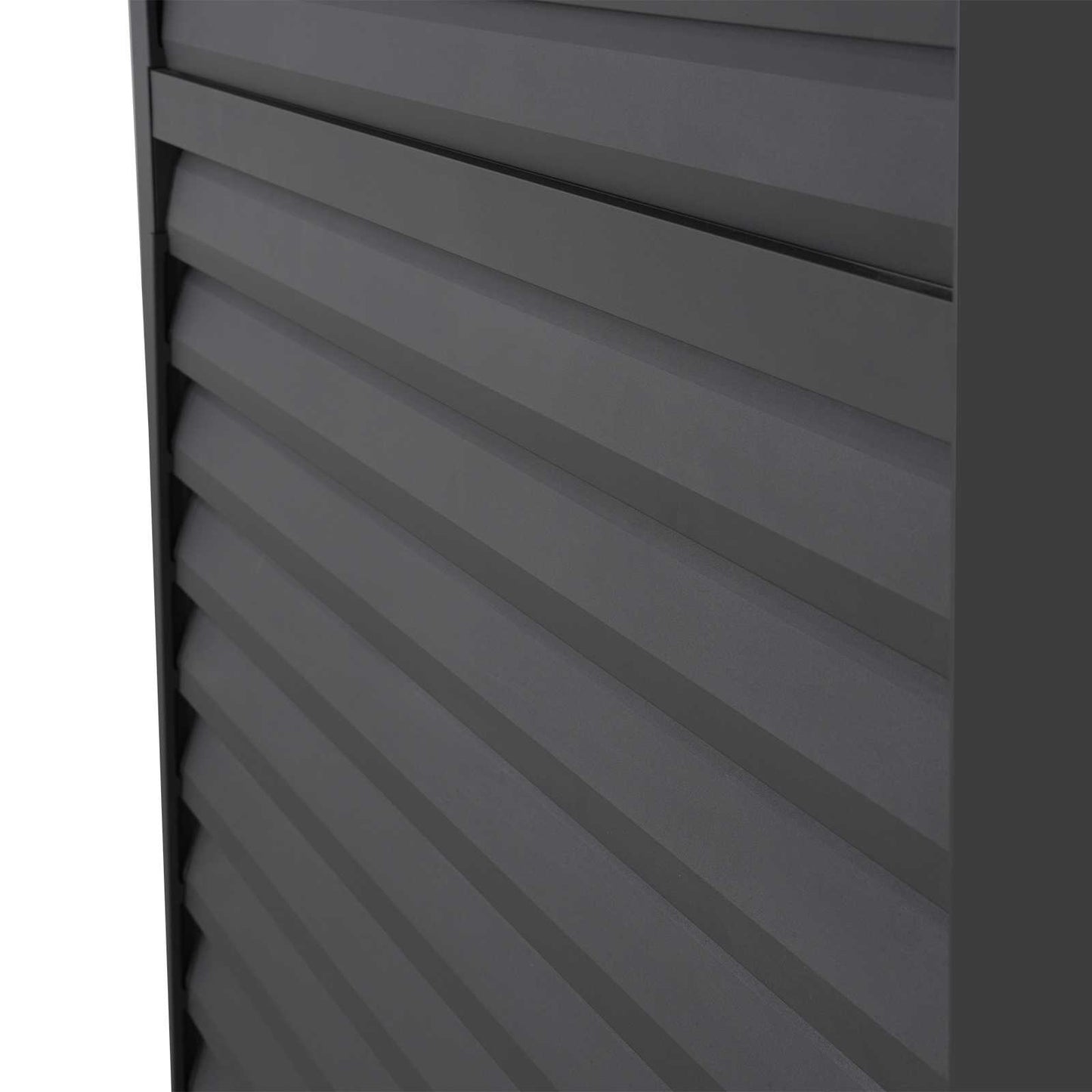 Titan Aluminium Side Wall Panel with Adjustable Louvres – Slate Grey