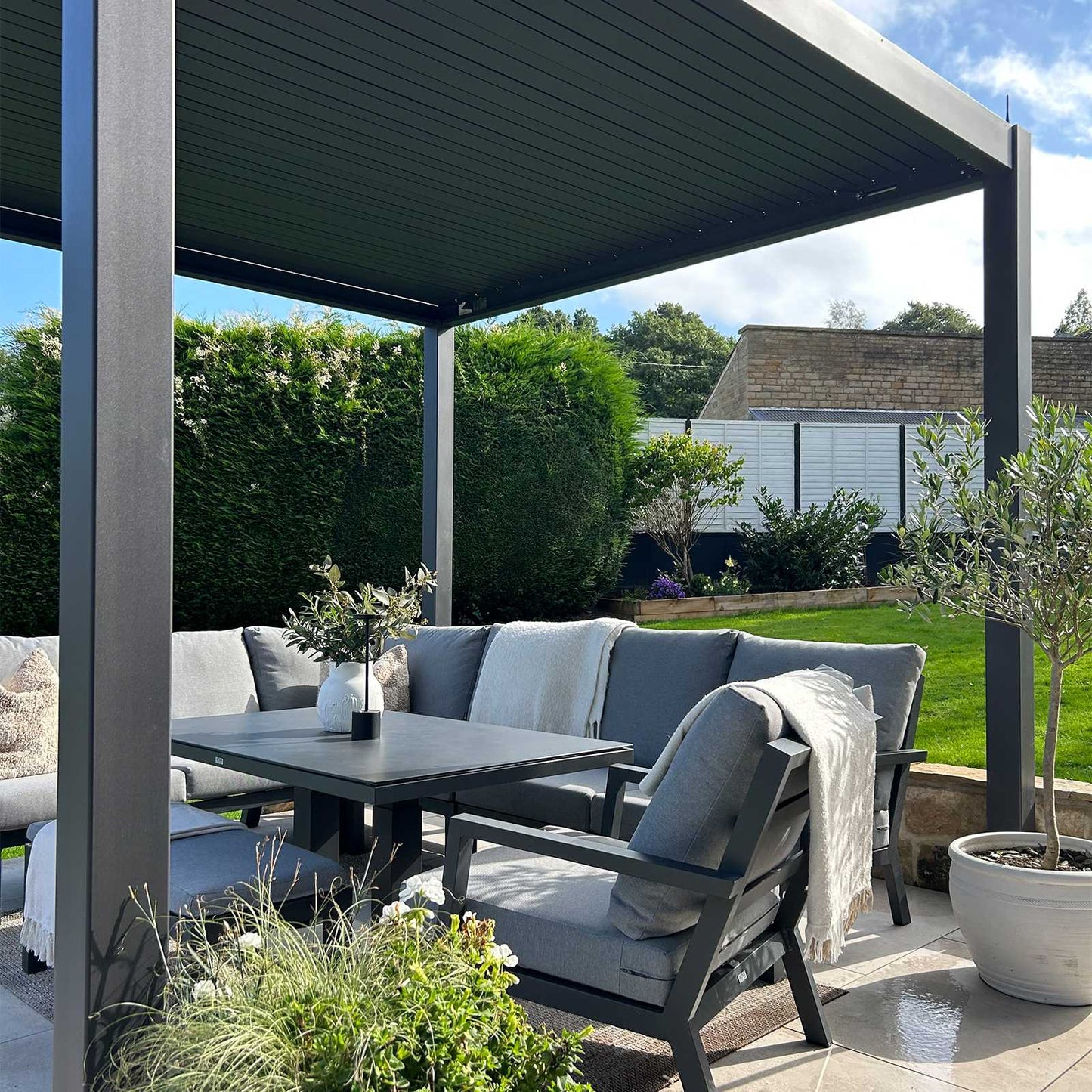 NOVA Titan Aluminium Motorised LED Pergolas – Various Sizes