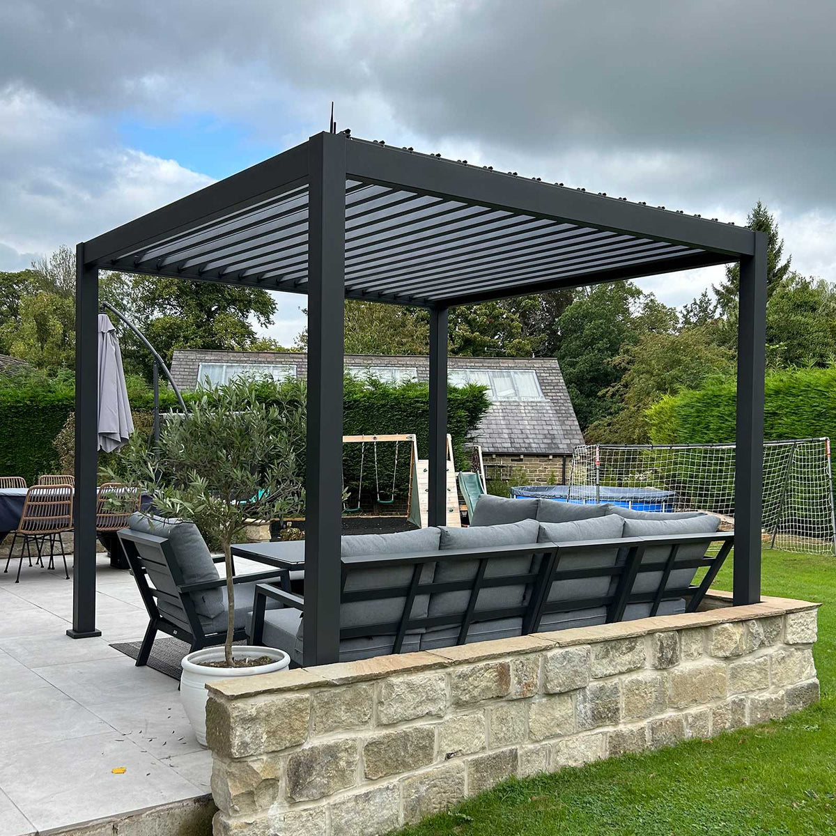 NOVA Titan Aluminium Motorised LED Pergolas – Various Sizes