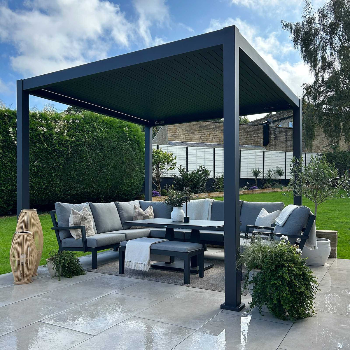 NOVA Titan Aluminium Motorised LED Pergolas – Various Sizes