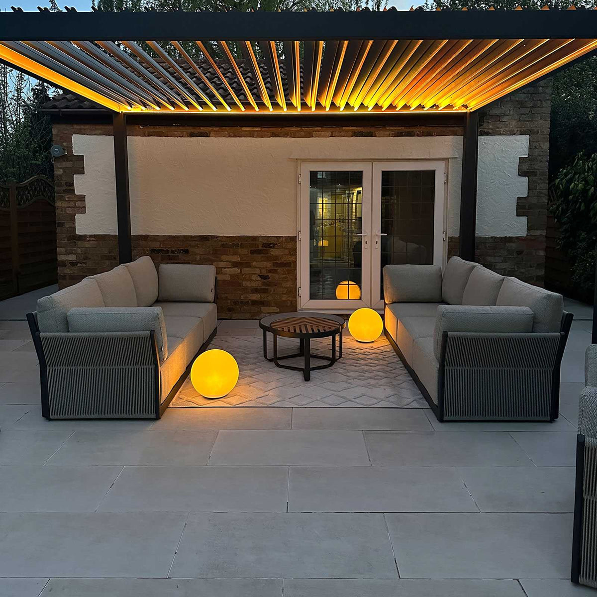 NOVA Titan Aluminium Motorised LED Pergolas – Various Sizes