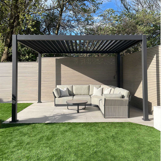Titan Free Standing 4.0*3.6M Rectangular Manually Operated Pergola