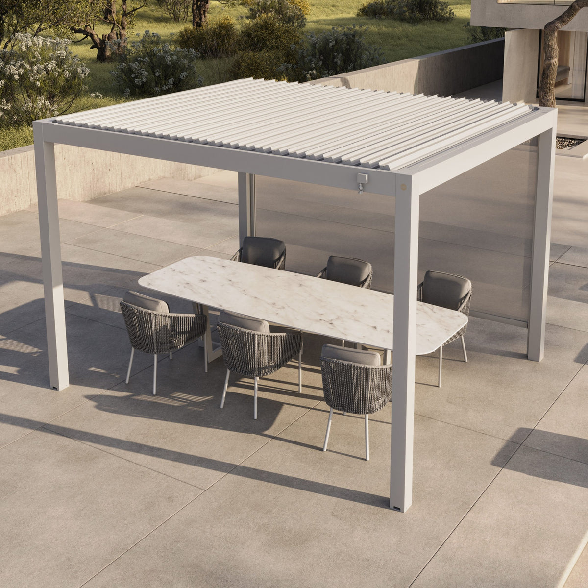 Suns Lifestyle Manual Louvered Roof Pergola