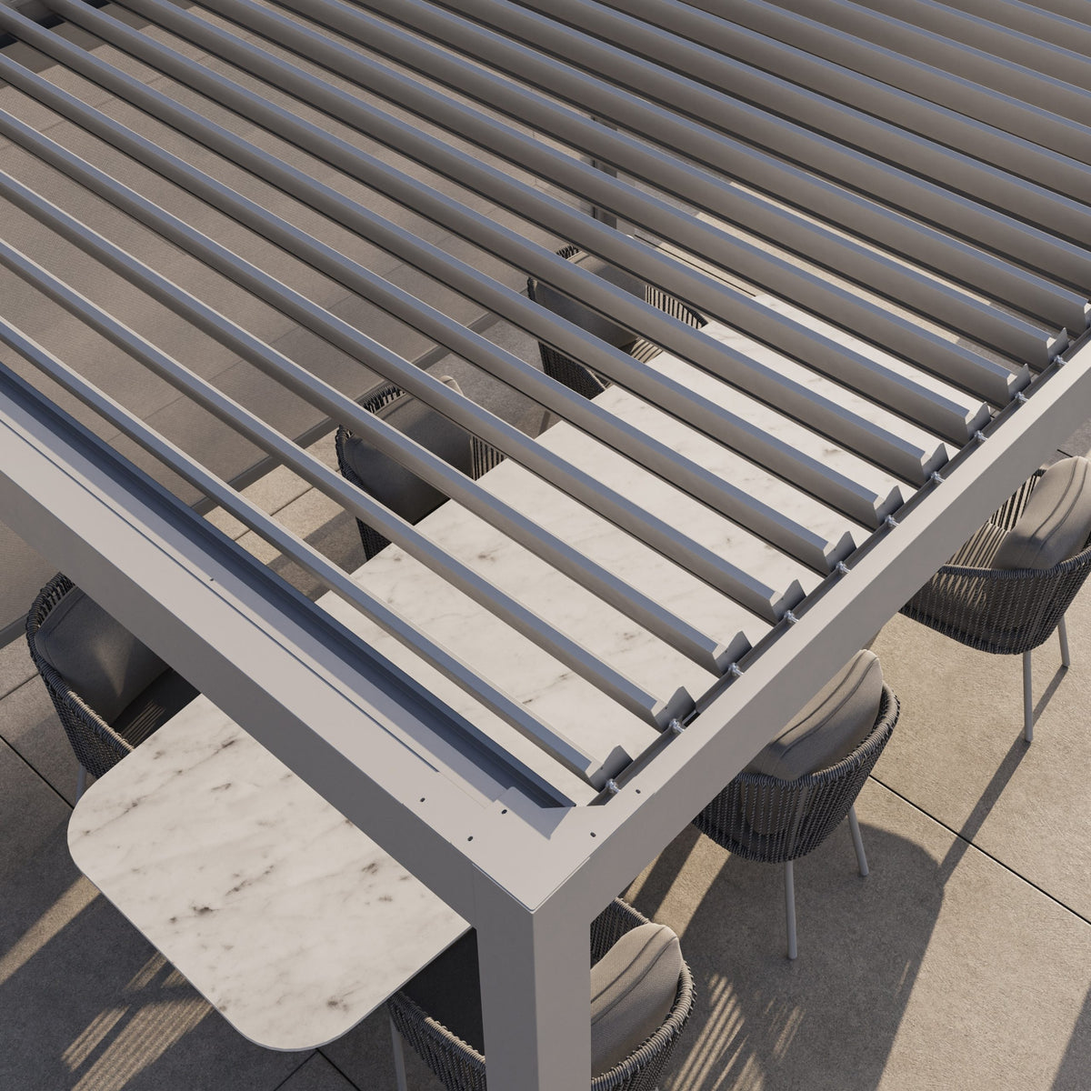 Suns Lifestyle Manual Louvered Roof Pergola