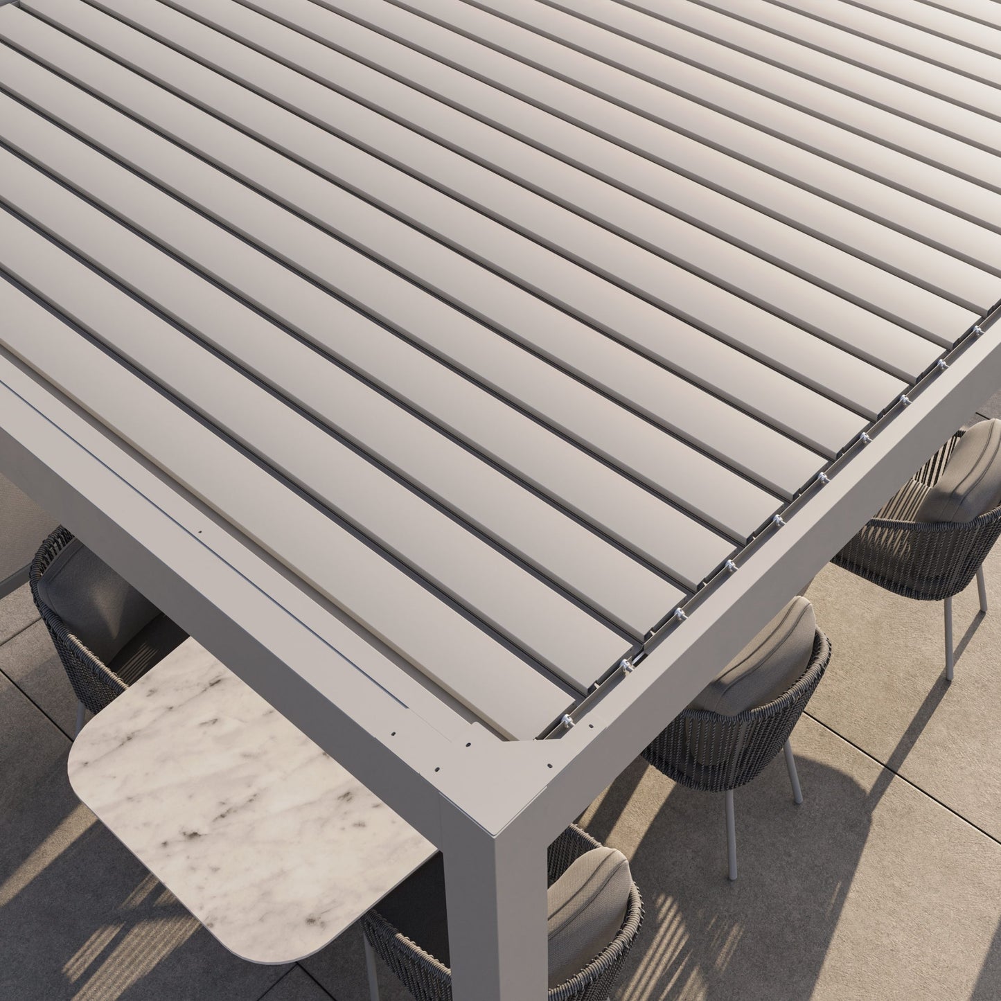 Suns Lifestyle Manual Louvered Roof Pergola