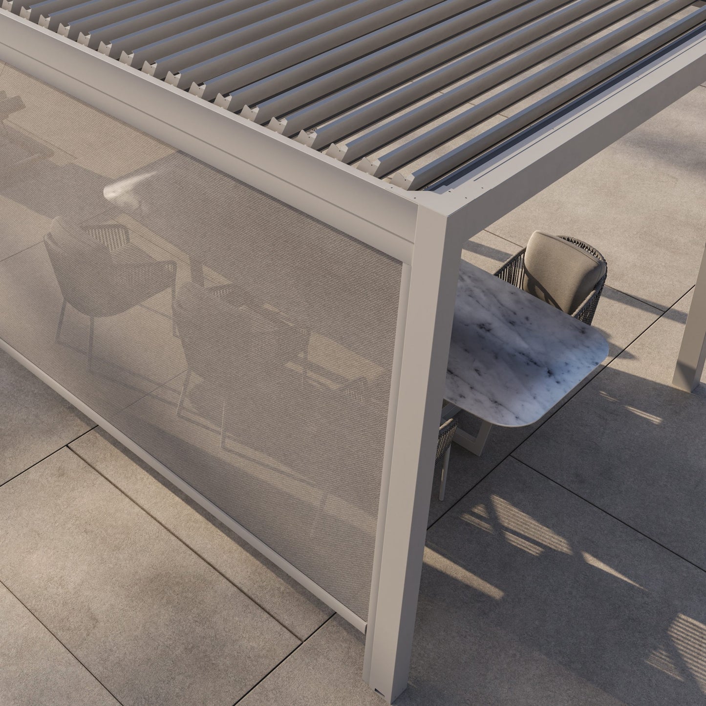 Suns Lifestyle Manual Louvered Roof Pergola