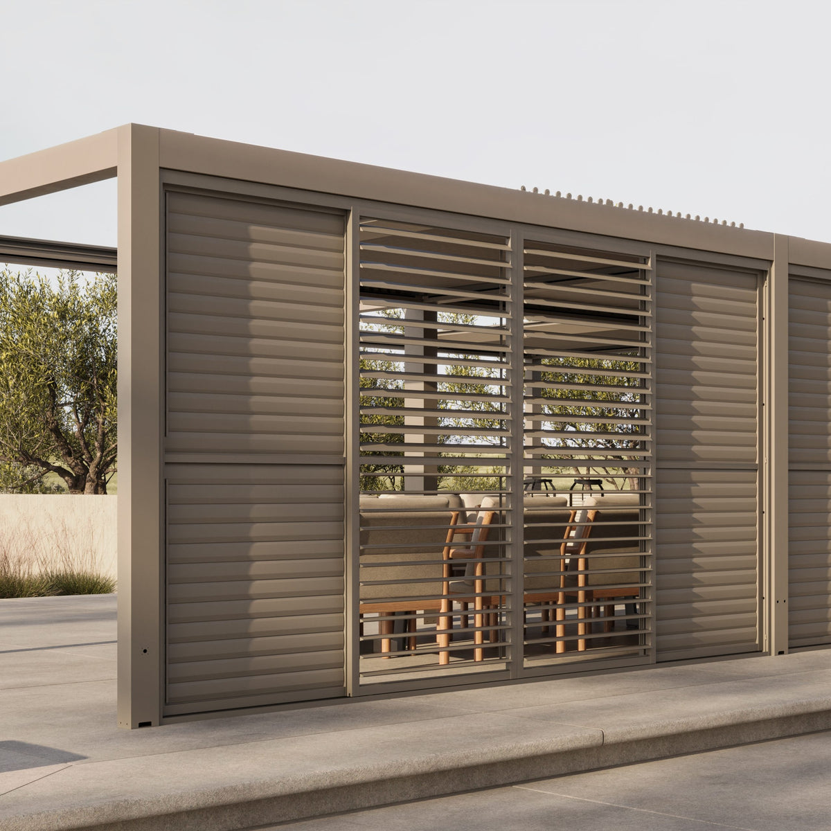 Suns Lifestyle Manual Louvered Roof Pergola