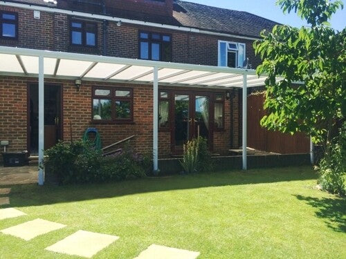 Polycarbonate Roof Carport System - Polycarbonate Colour: Bronze - Post Length: 3.0m